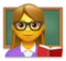 Woman Teacher emoji on LG